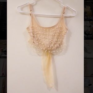 Hot & Delicious Tie Cropped Tank Small